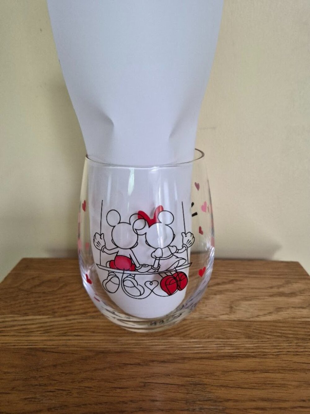 Disney Mickey/Minnie Wine Glass